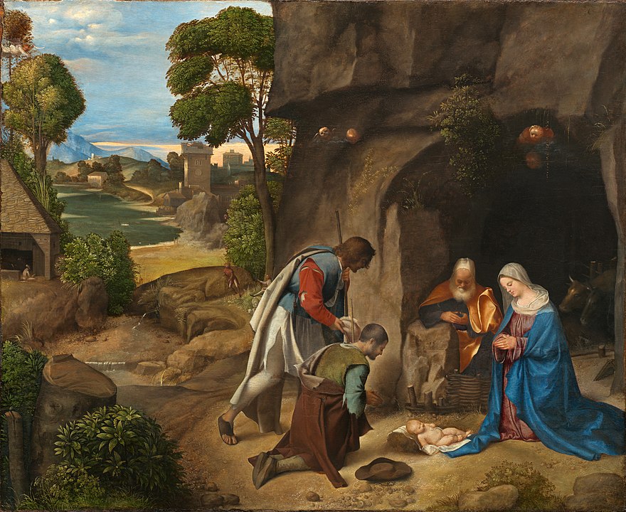 Giorgione "Pokłon pasterzy" 
