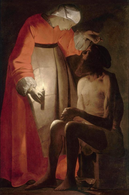 Georges de La Tour, Hiob z żoną | niedatowane, Musée départemental d’art ancien et contemporain, Épinal