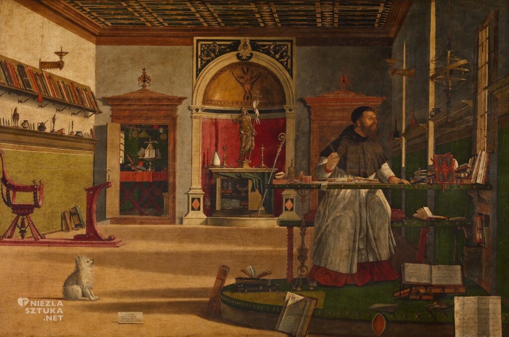 Vittore Carpaccio, Św. Augustyn w pracowni (Wizja Św. Augustyna) | 1502, Scuola di San Giorgio degli Schiavoni, Wenecja