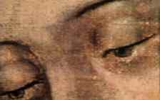 Matka Boża z Guadalupe - fragment: oczy