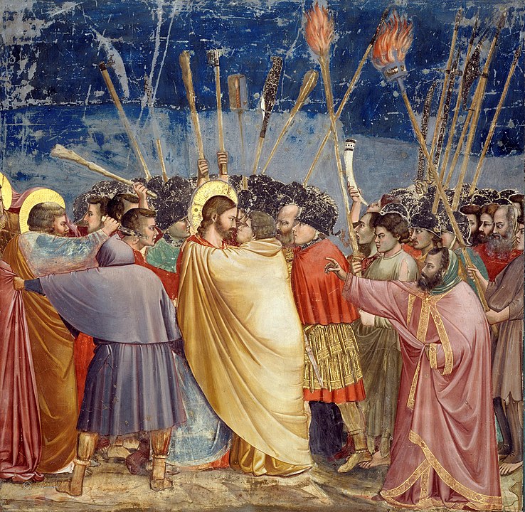 Giotto Scrovegni, Pocałunek Judasza