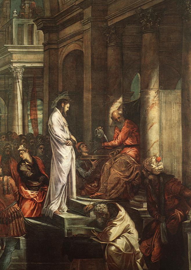 Tinoretto, Jezus przed Piłatem